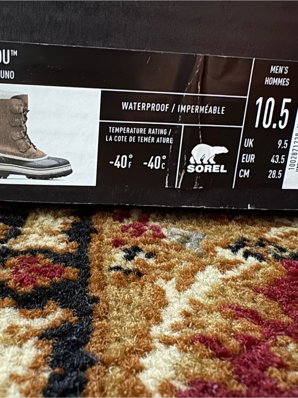 NWT Sorel Men's Caribou Boot 10.5